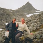 Helge Fonnum og Birgit Hem på vei opp mot Oliskarstind Helge Fonnum og Birgit Hem på vei opp mot Oliskarstind