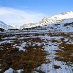 Permalink to Rondane på langs På trått føre over tunet på Dørålseter