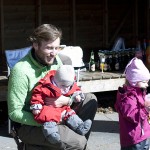 Hovedpersonen på pappas fang