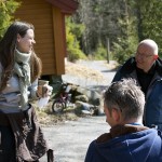 Godt humør blant Yvonne, Lars og Geir